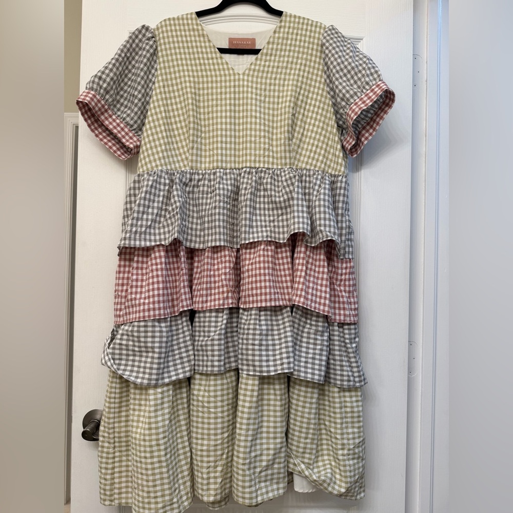 JessaKae Gingham Ruffled Dress